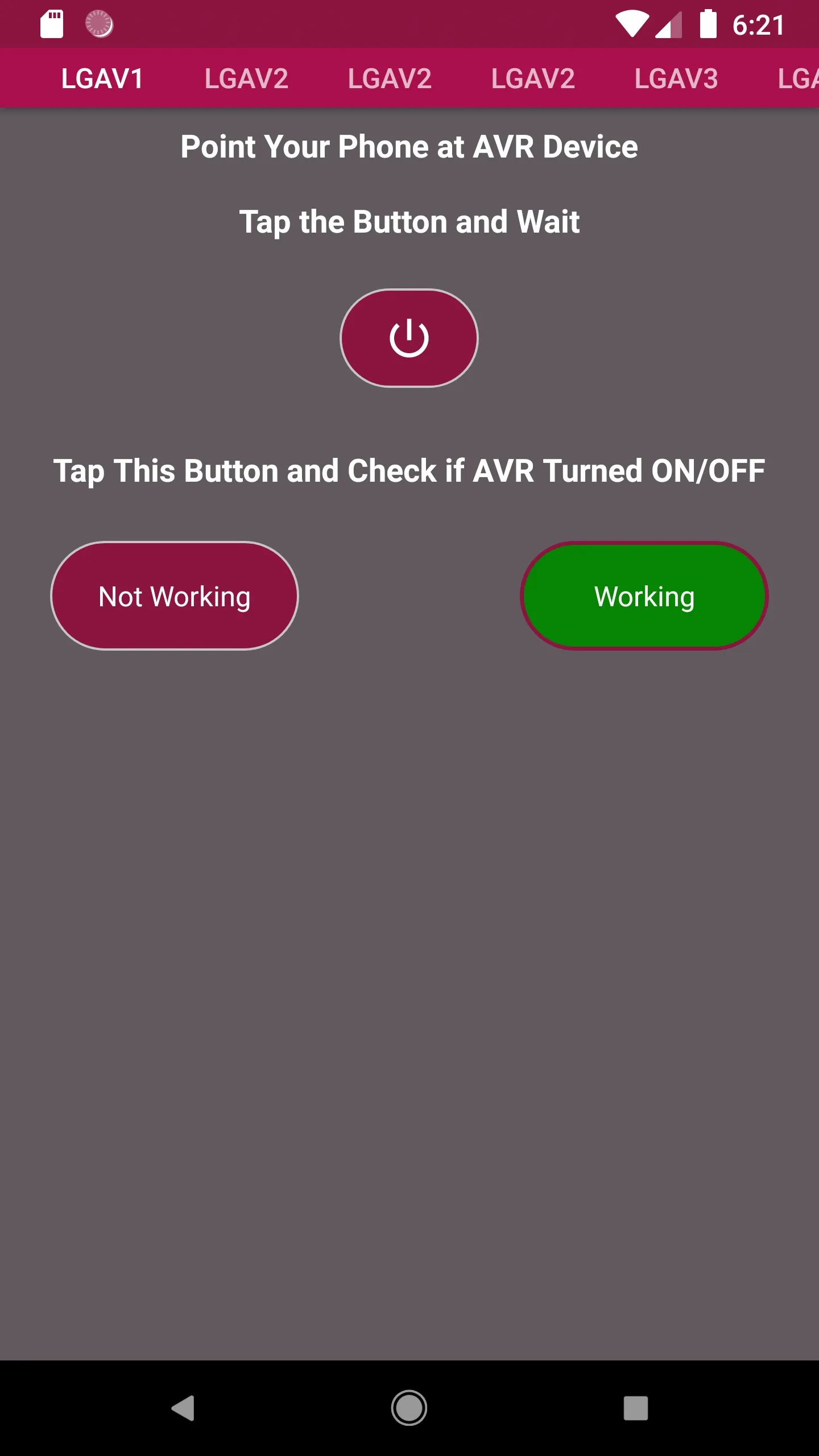 Universal AVR Remote Control | Indus Appstore | Screenshot