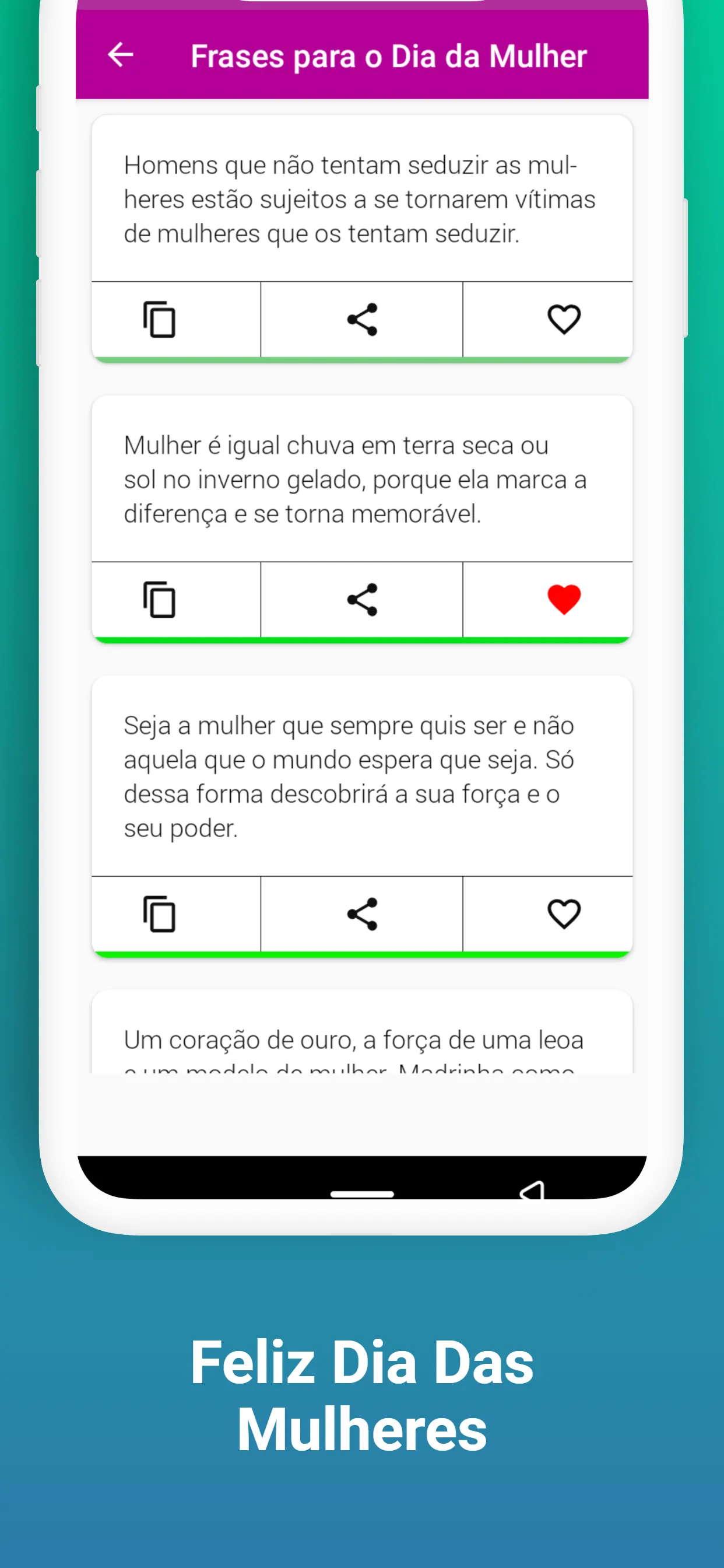 Feliz Dia Das Mulheres | Indus Appstore | Screenshot