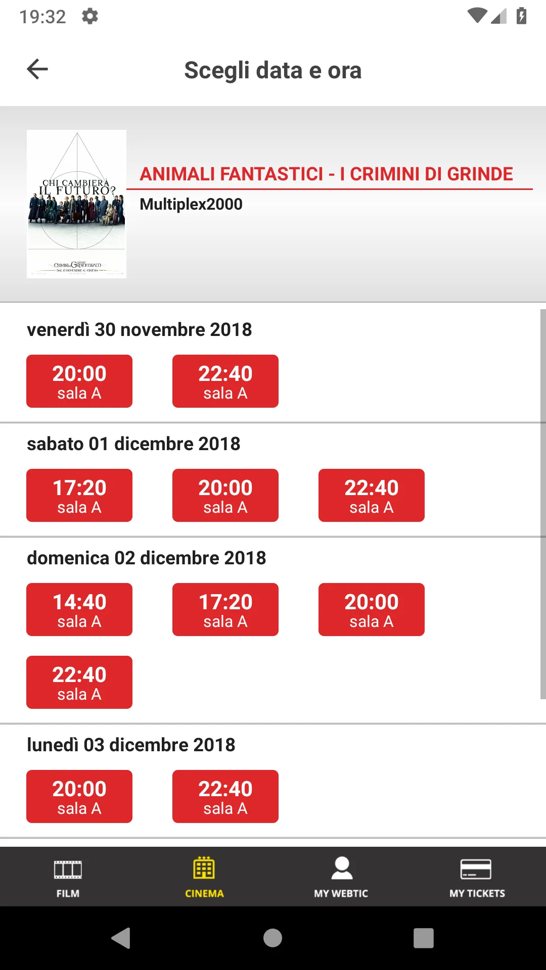 Multiplex2000 Macerata | Indus Appstore | Screenshot