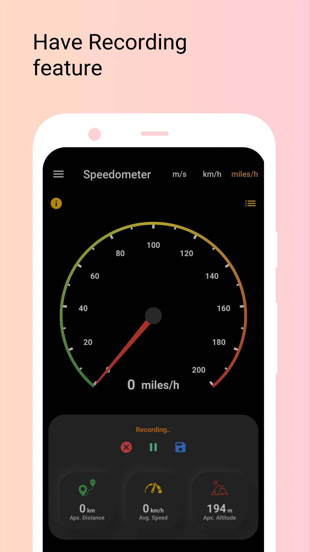 Speedometer - Altitude Speed & | Indus Appstore | Screenshot