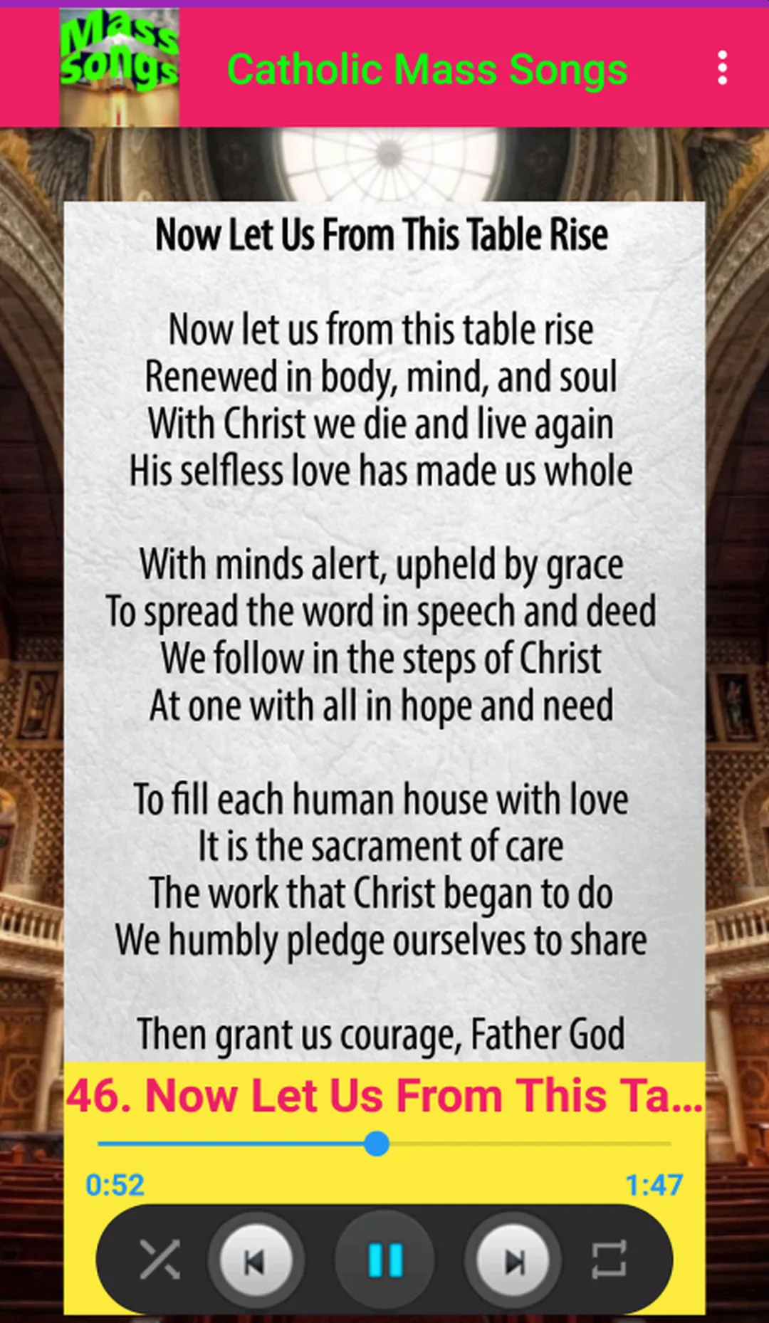 Catholic Mass Songs Offline | Indus Appstore | Screenshot