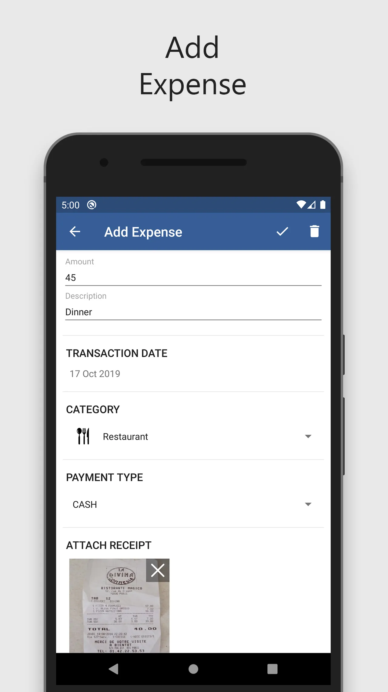 Travel Expense Manager | Indus Appstore | Screenshot