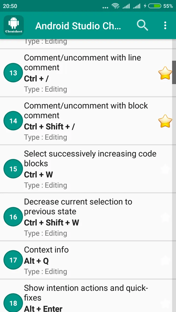 Cheatsheet For Android Studio | Indus Appstore | Screenshot