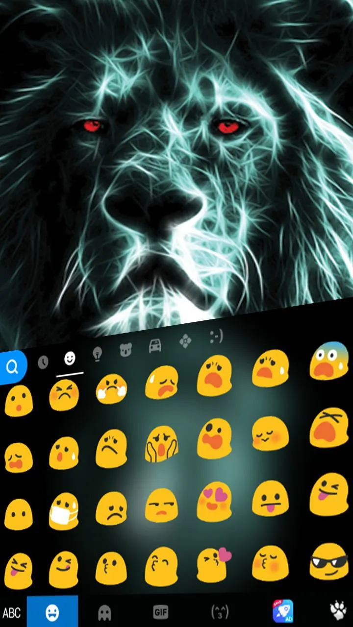 Luminous Lion Keyboard Theme | Indus Appstore | Screenshot