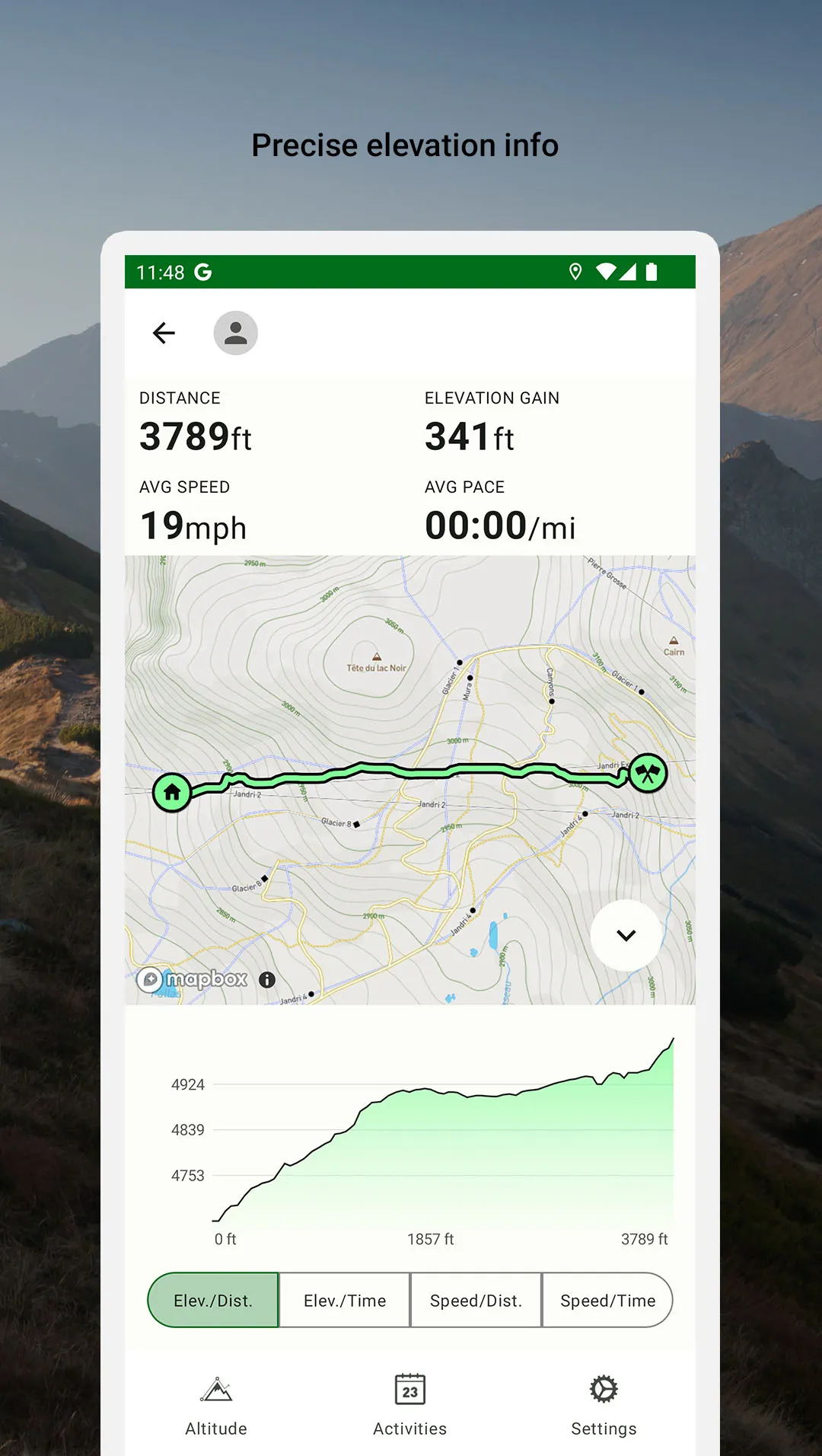 Altimeter Mountain GPS Tracker | Indus Appstore | Screenshot