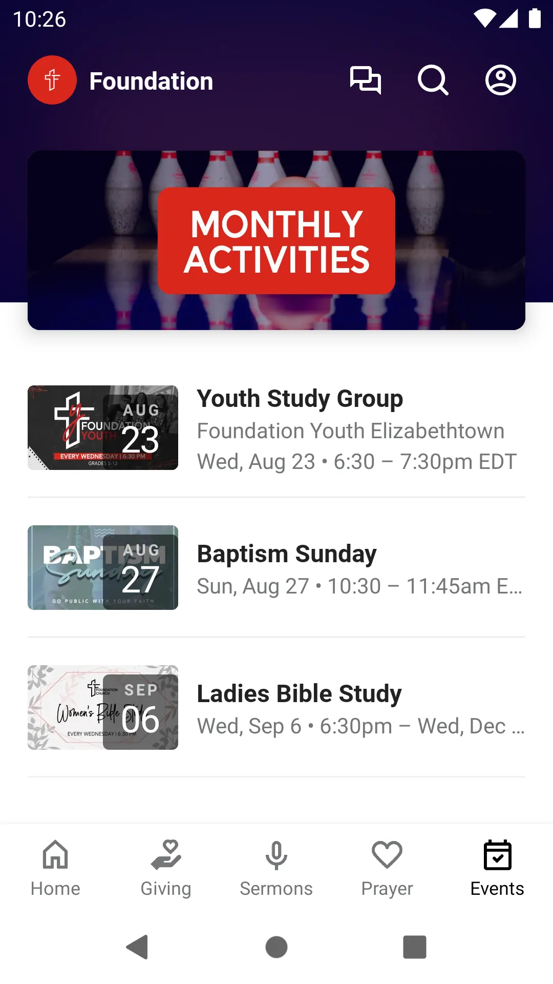 Foundation Bible Church | Indus Appstore | Screenshot