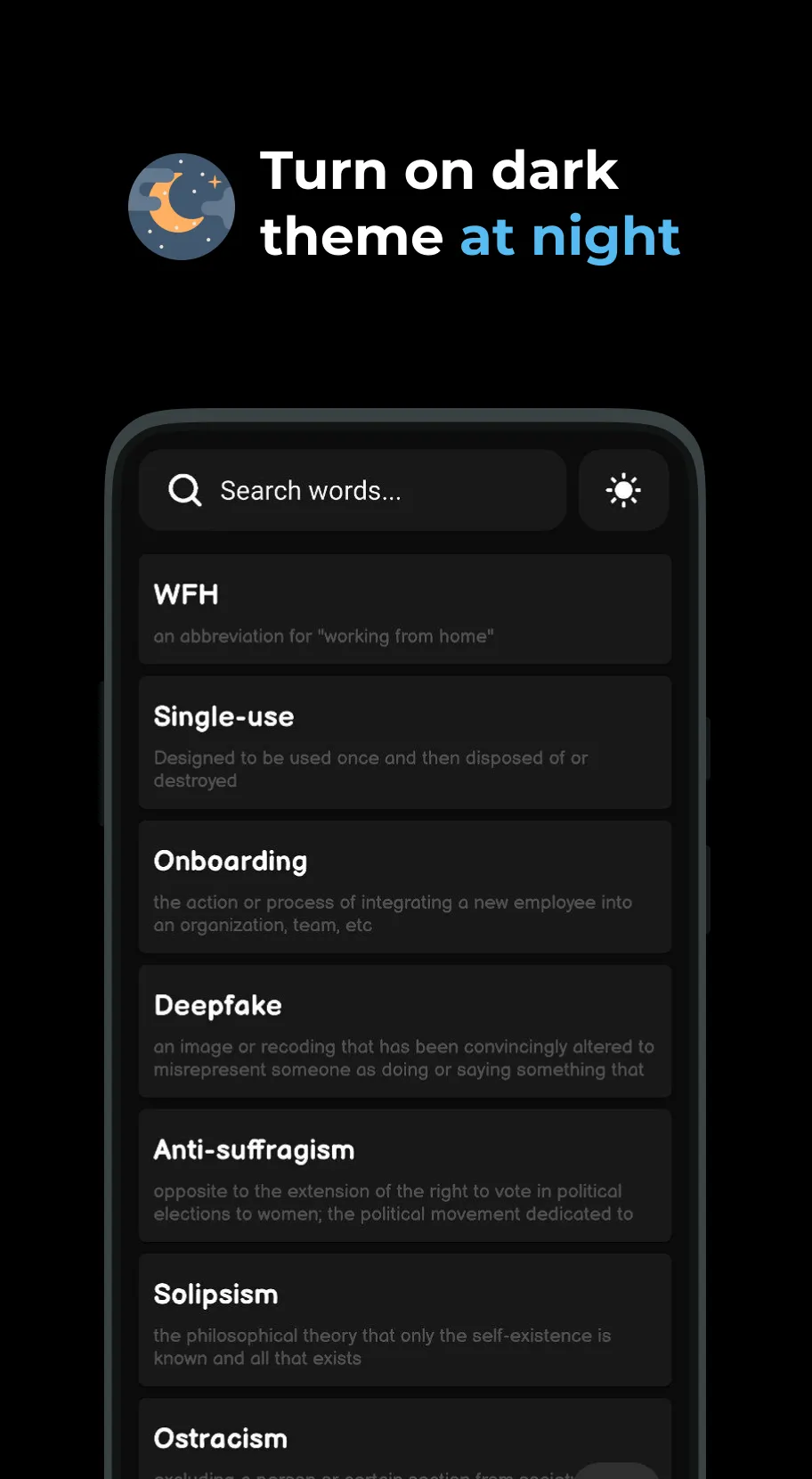 Word note: create dictionary | Indus Appstore | Screenshot