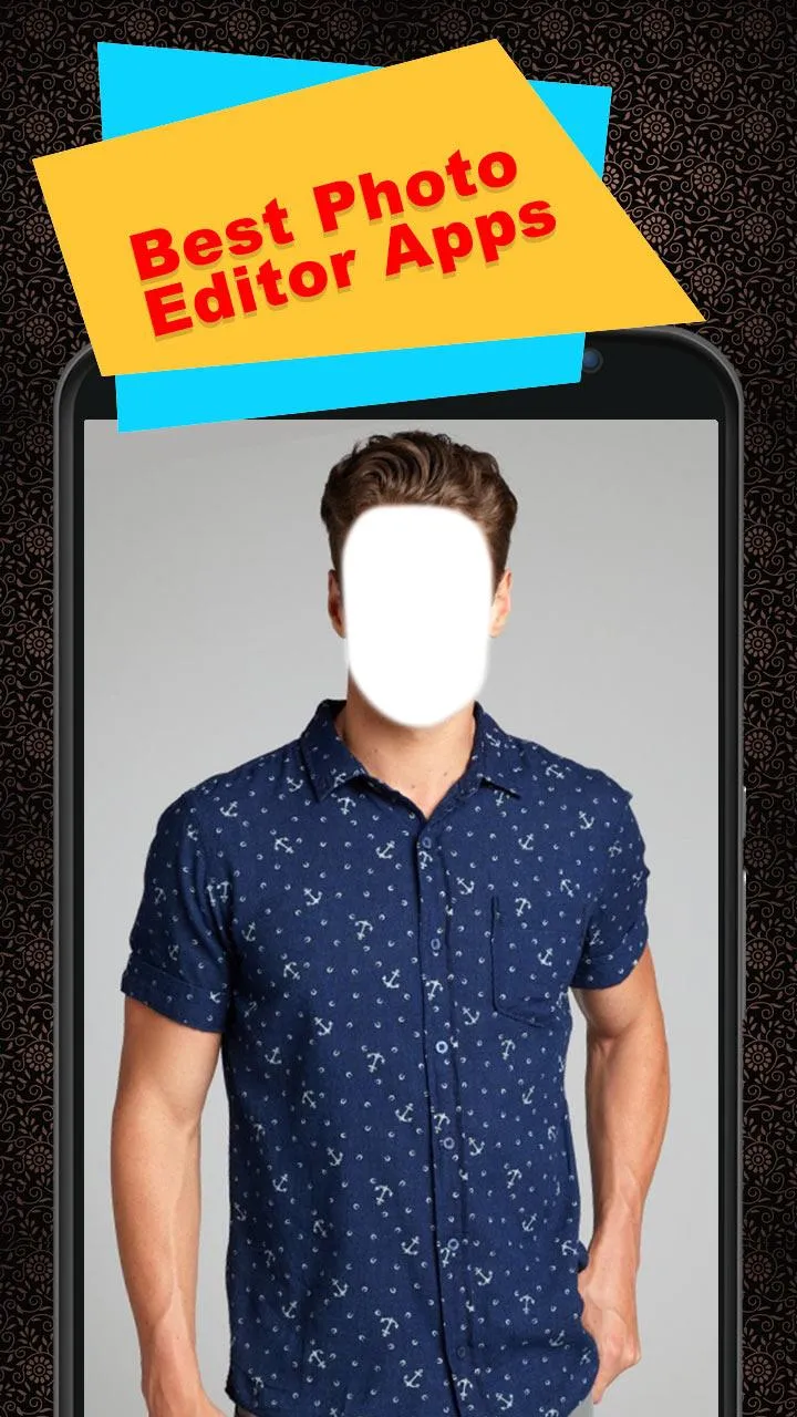 Men Short Shirt Photo Suit | Indus Appstore | Screenshot