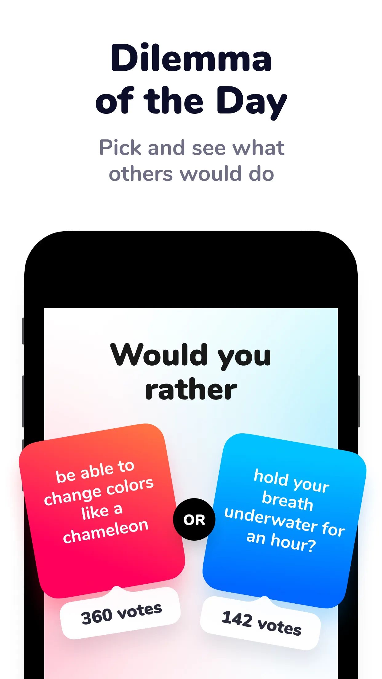 Dilemmaly - Would you rather? | Indus Appstore | Screenshot