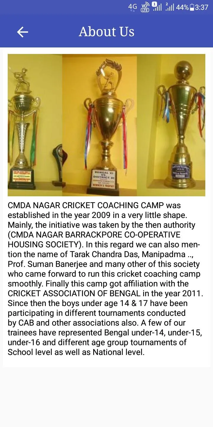 CMDA Nagar Cricket C.C | Indus Appstore | Screenshot