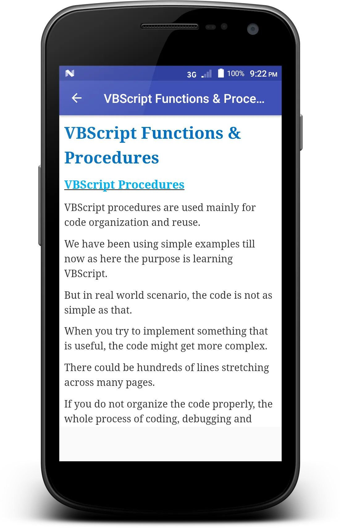 Learn VB Script | Indus Appstore | Screenshot