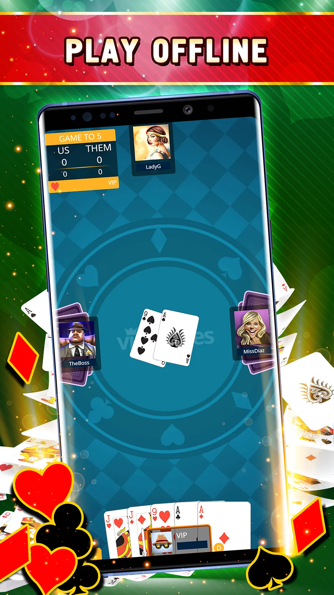 Euchre Offline - Single Player | Indus Appstore | Screenshot