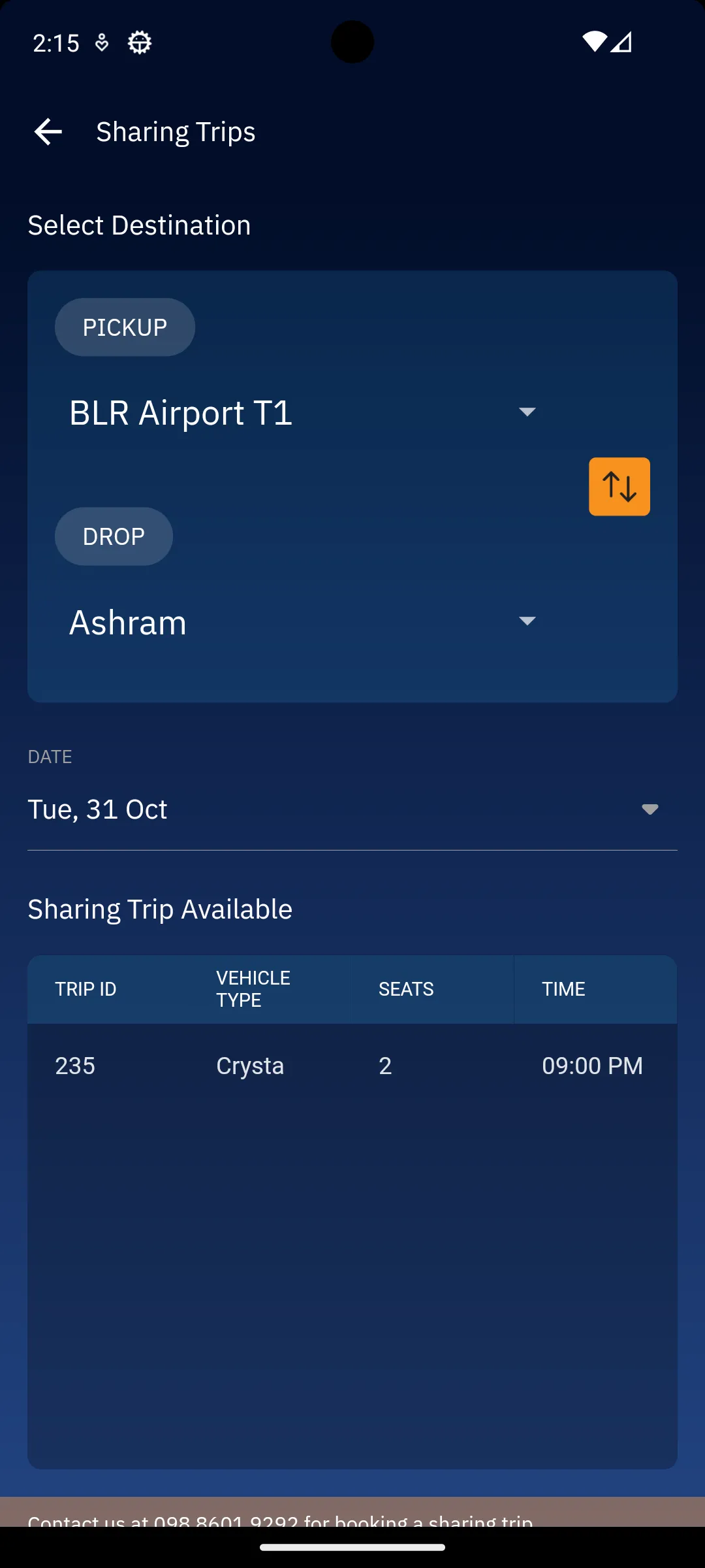 Sumeru Cabs | Indus Appstore | Screenshot