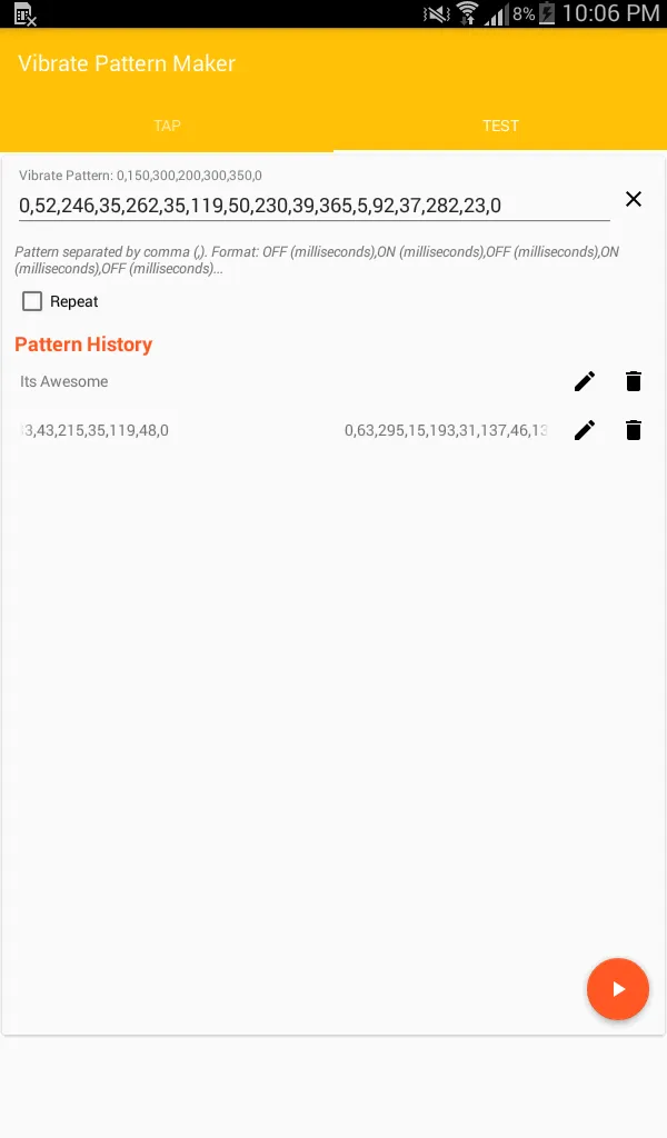 Vibrate Pattern Maker | Indus Appstore | Screenshot