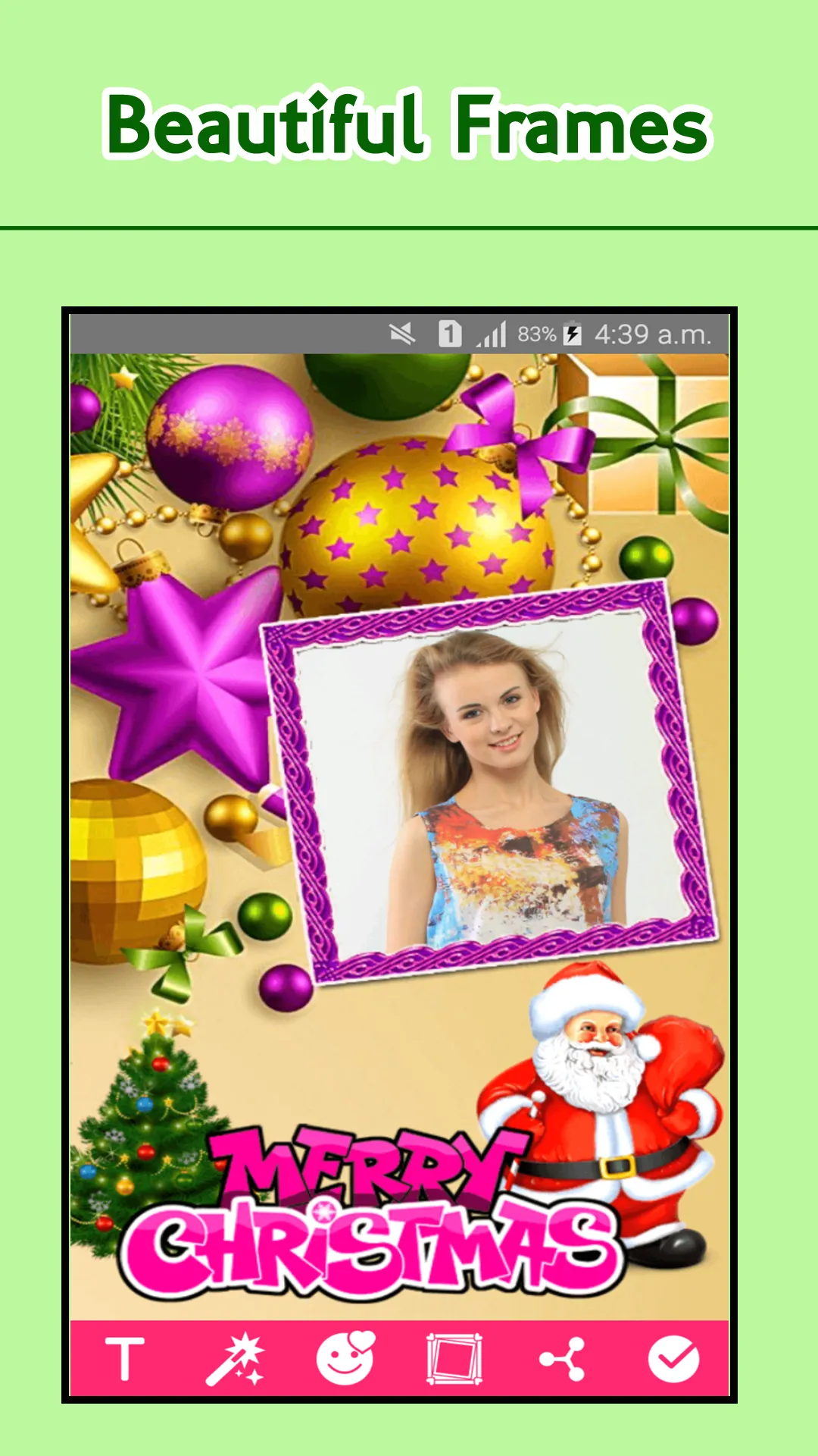 Merry Christmas Photo Frames | Indus Appstore | Screenshot