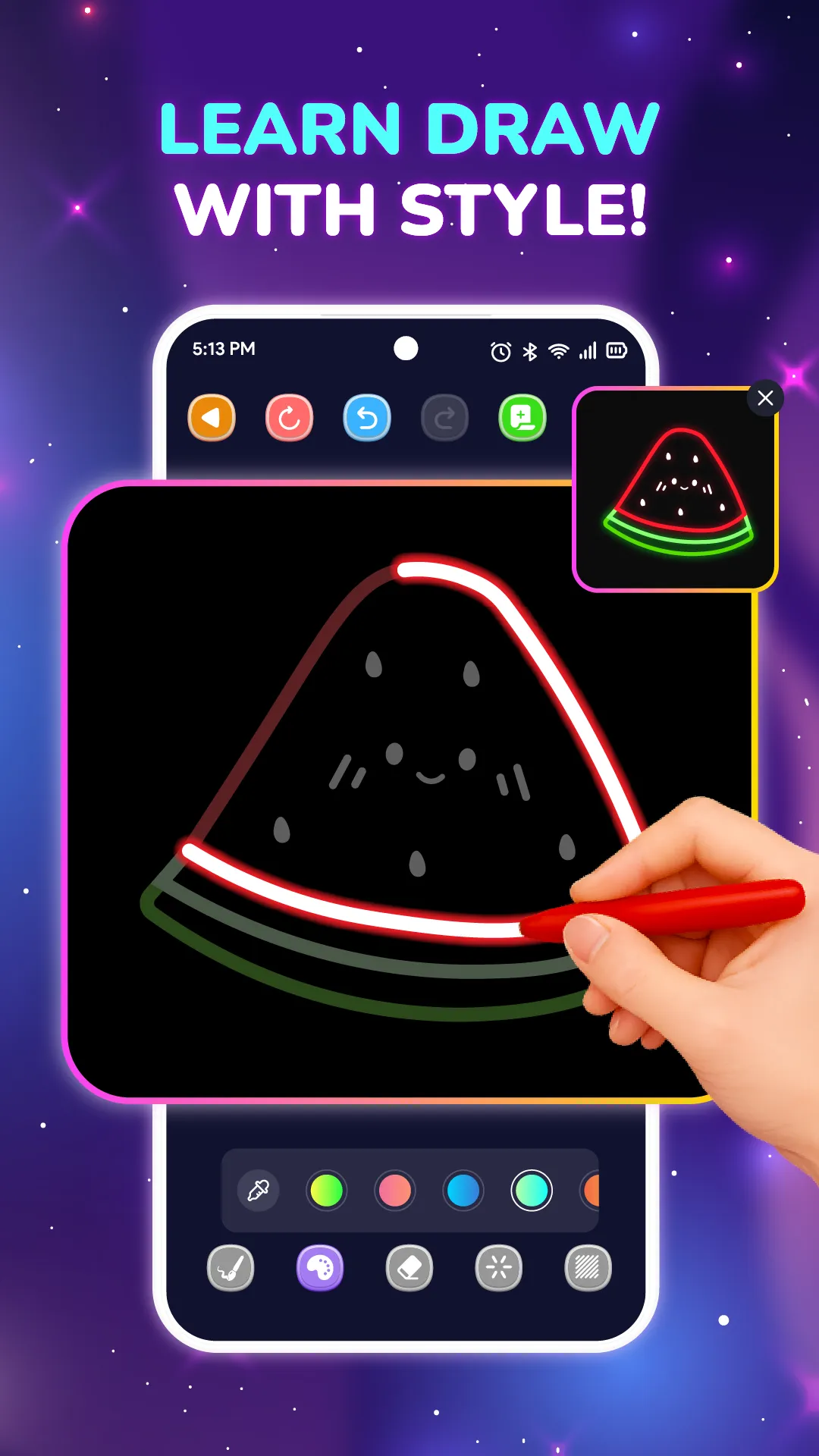 Neon Glow Drawing: Doodle Art | Indus Appstore | Screenshot