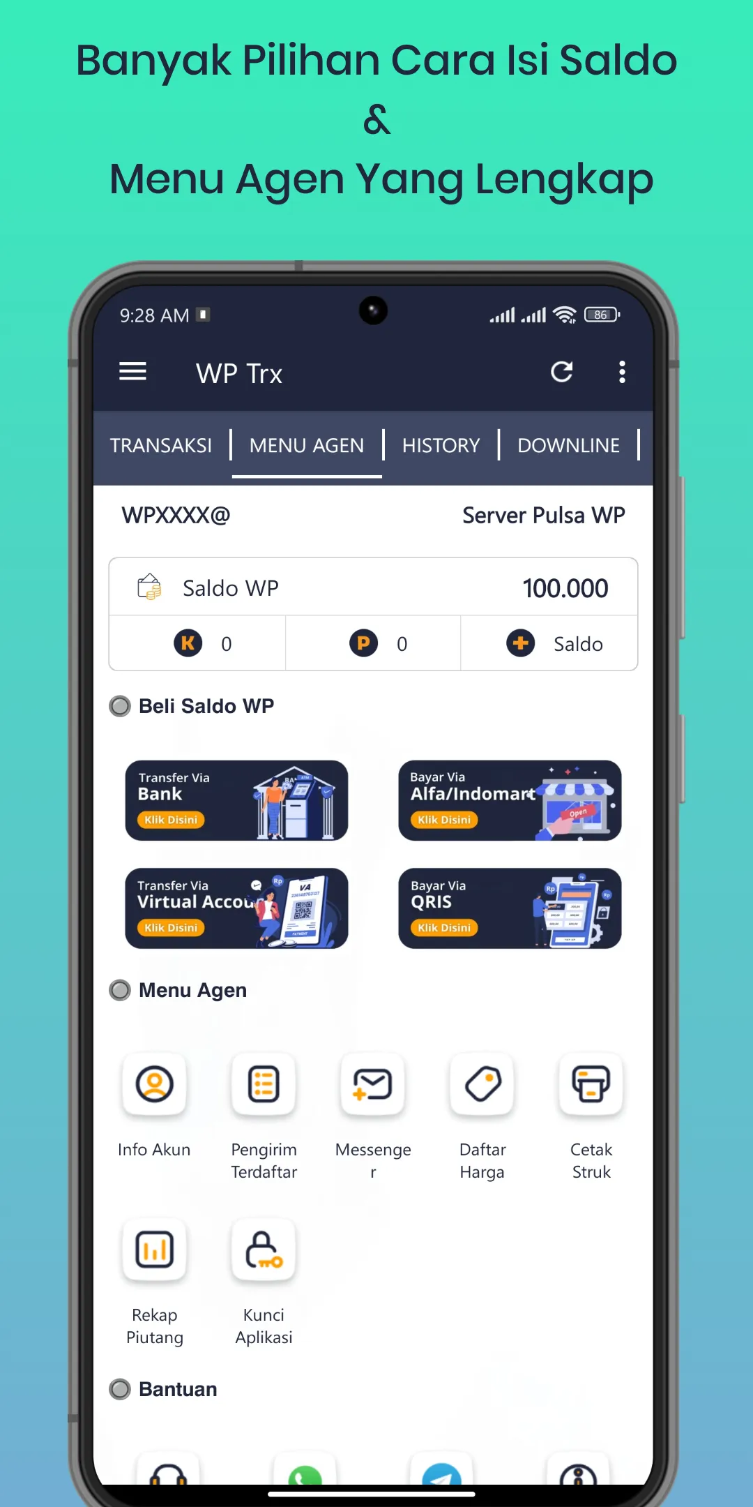 WP Trx: Pulsa Kuota PPOB Murah | Indus Appstore | Screenshot