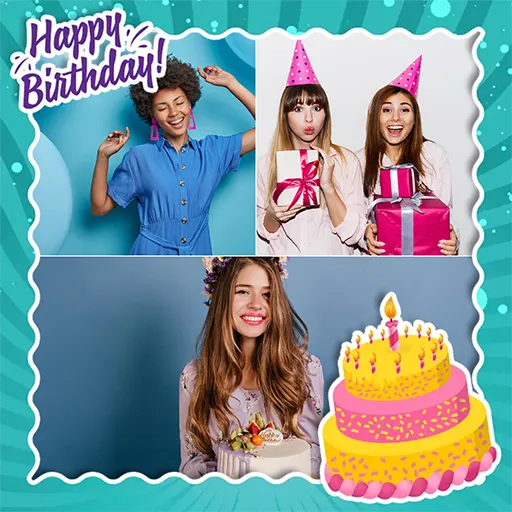 Birthday Collage Maker | Indus Appstore | Screenshot