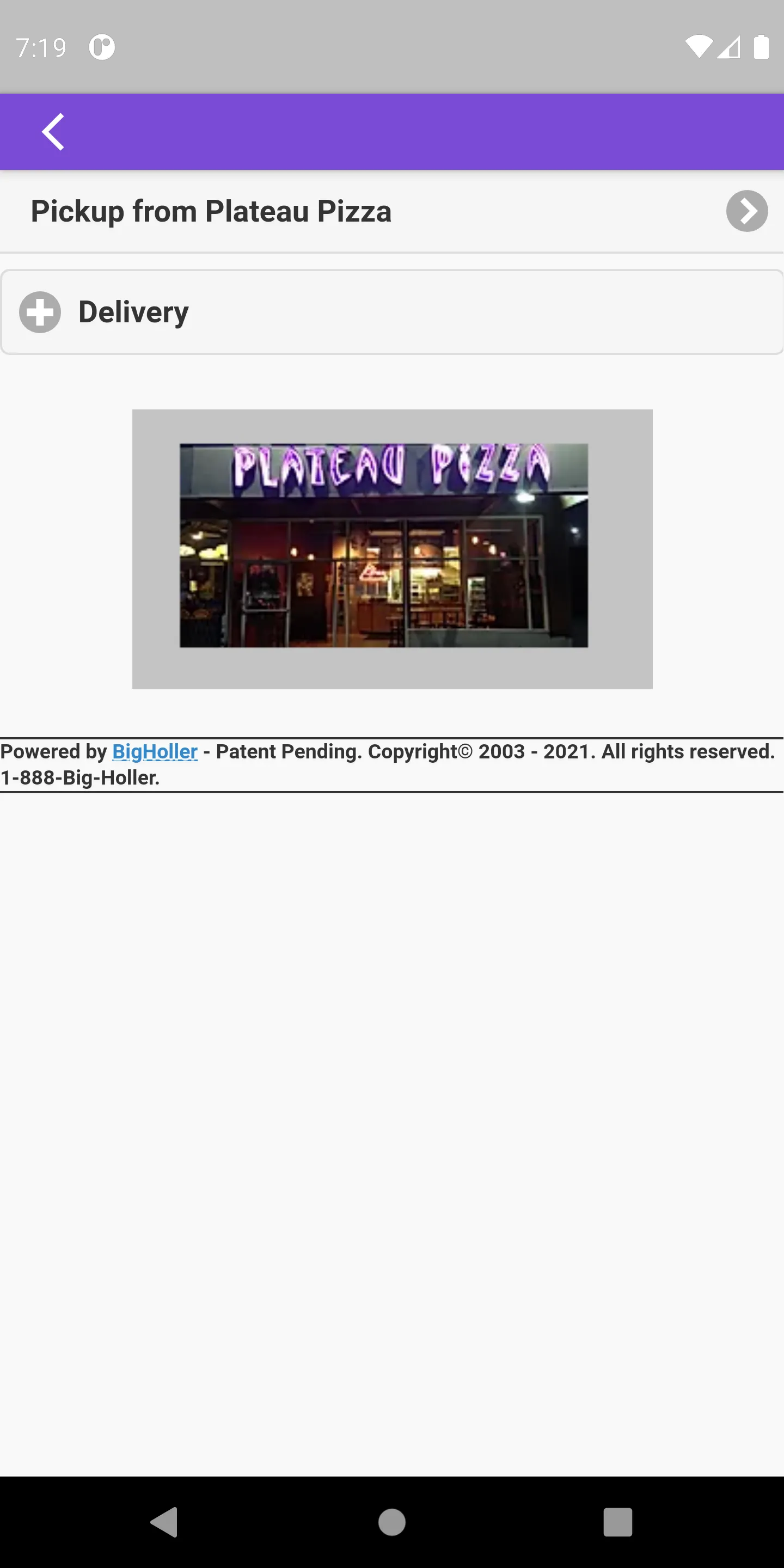 Plateau Pizza | Indus Appstore | Screenshot