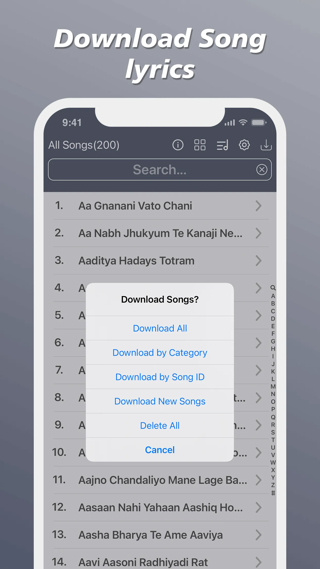 Song Book Lyrics and Notations | Indus Appstore | Screenshot