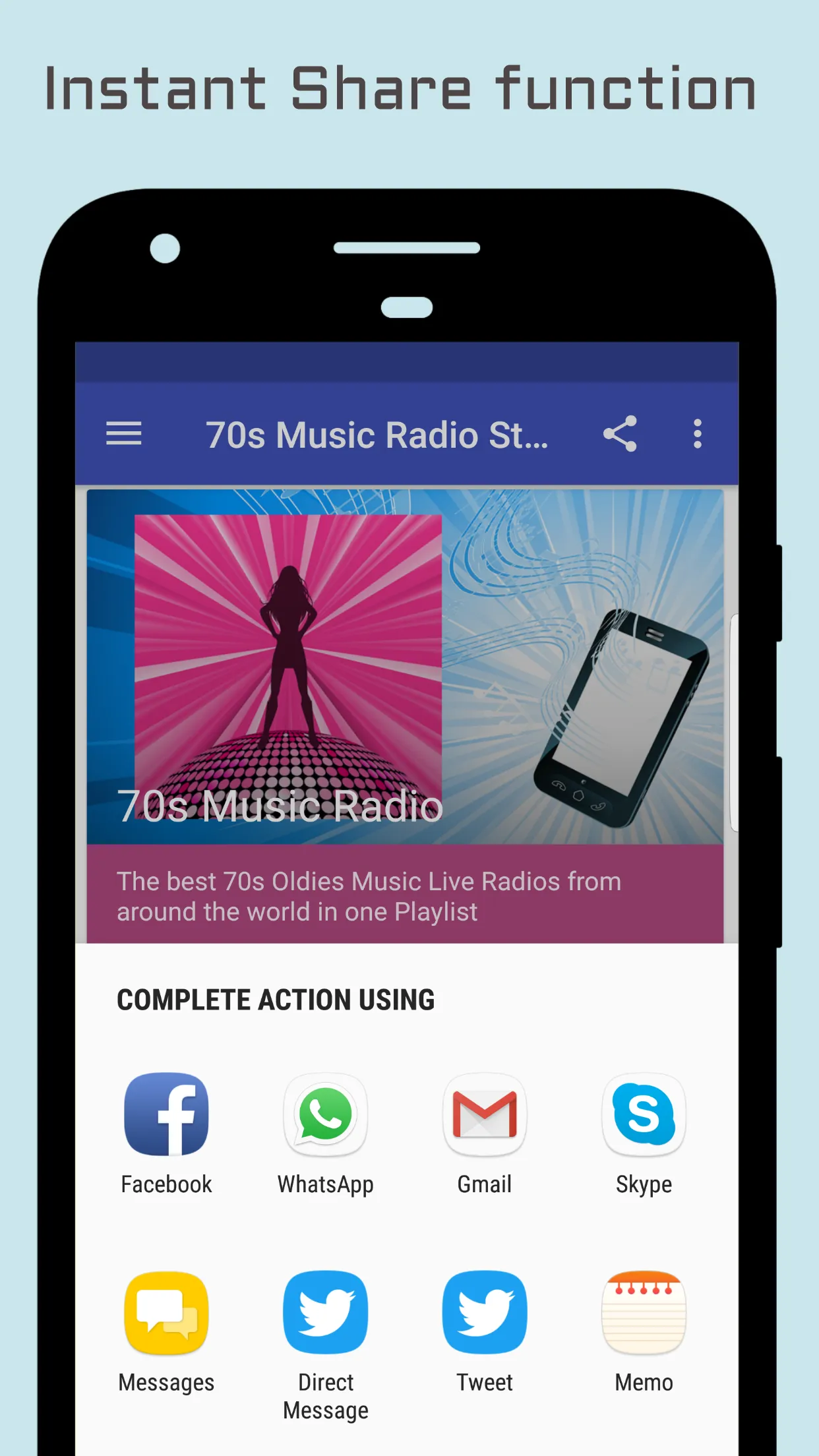 70s Music Radio Stations | Indus Appstore | Screenshot