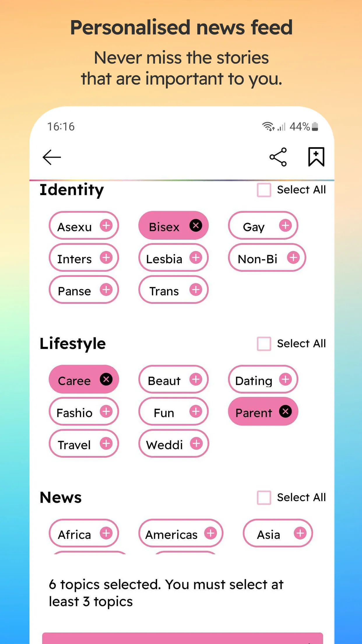 PinkNews | Indus Appstore | Screenshot