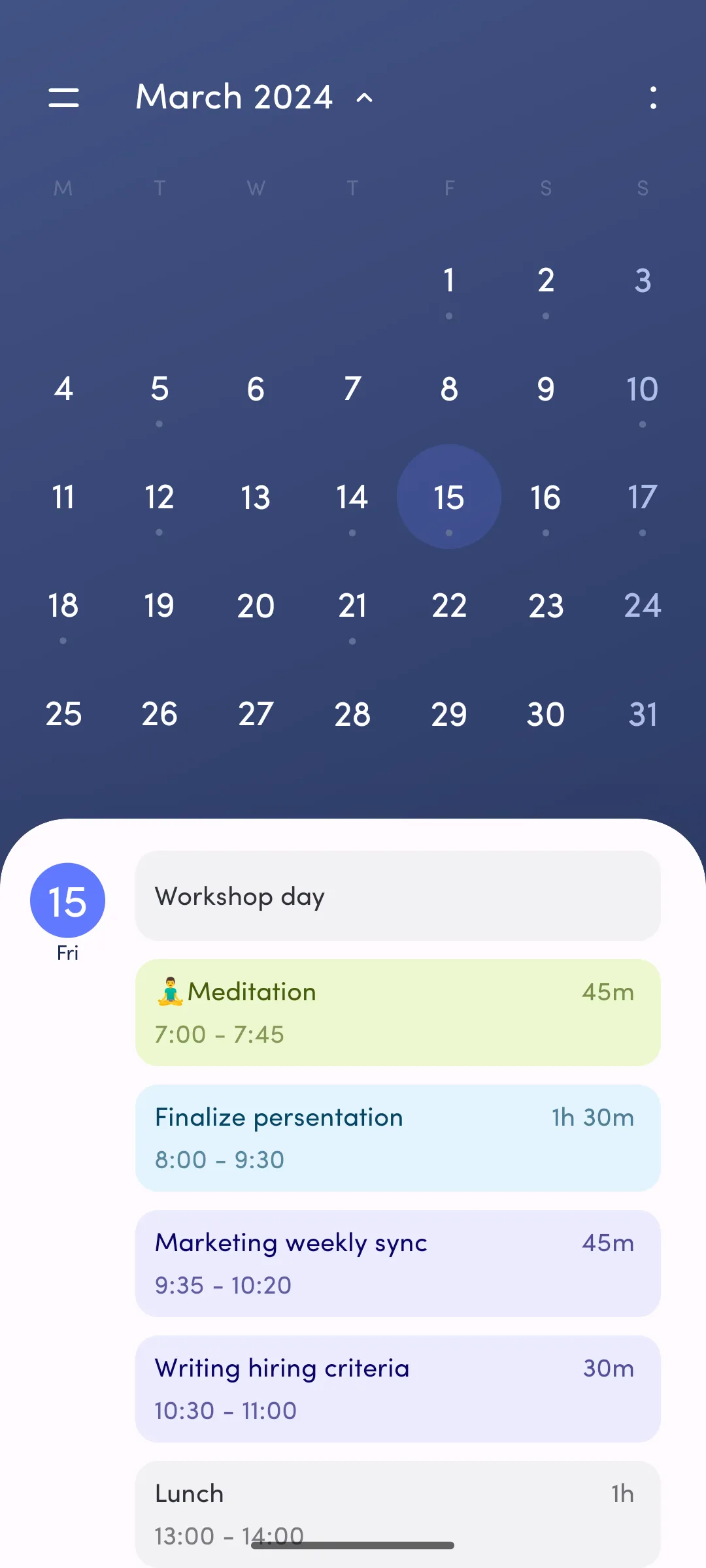 Simple Calendar | Indus Appstore | Screenshot