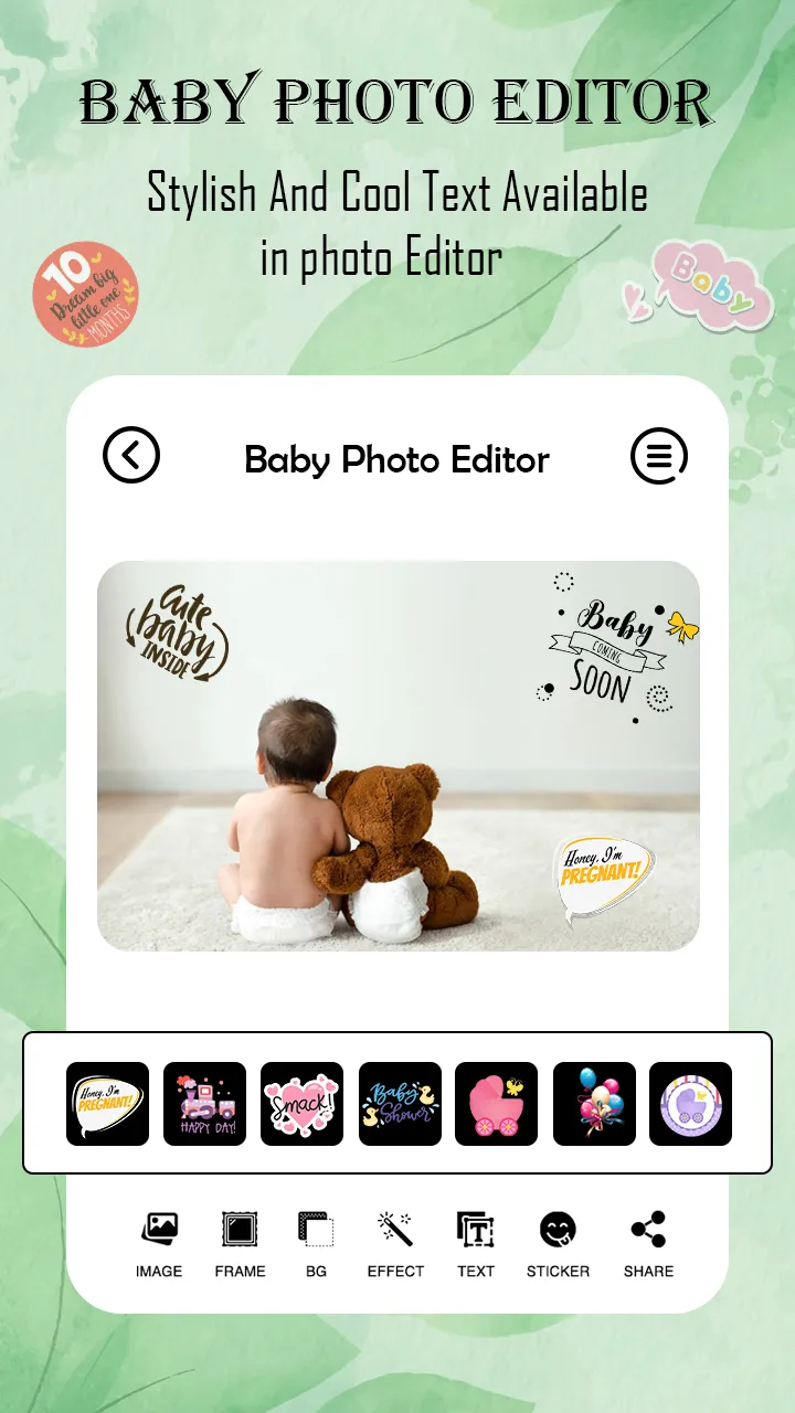 Baby Photo Editor baby-Pics | Indus Appstore | Screenshot