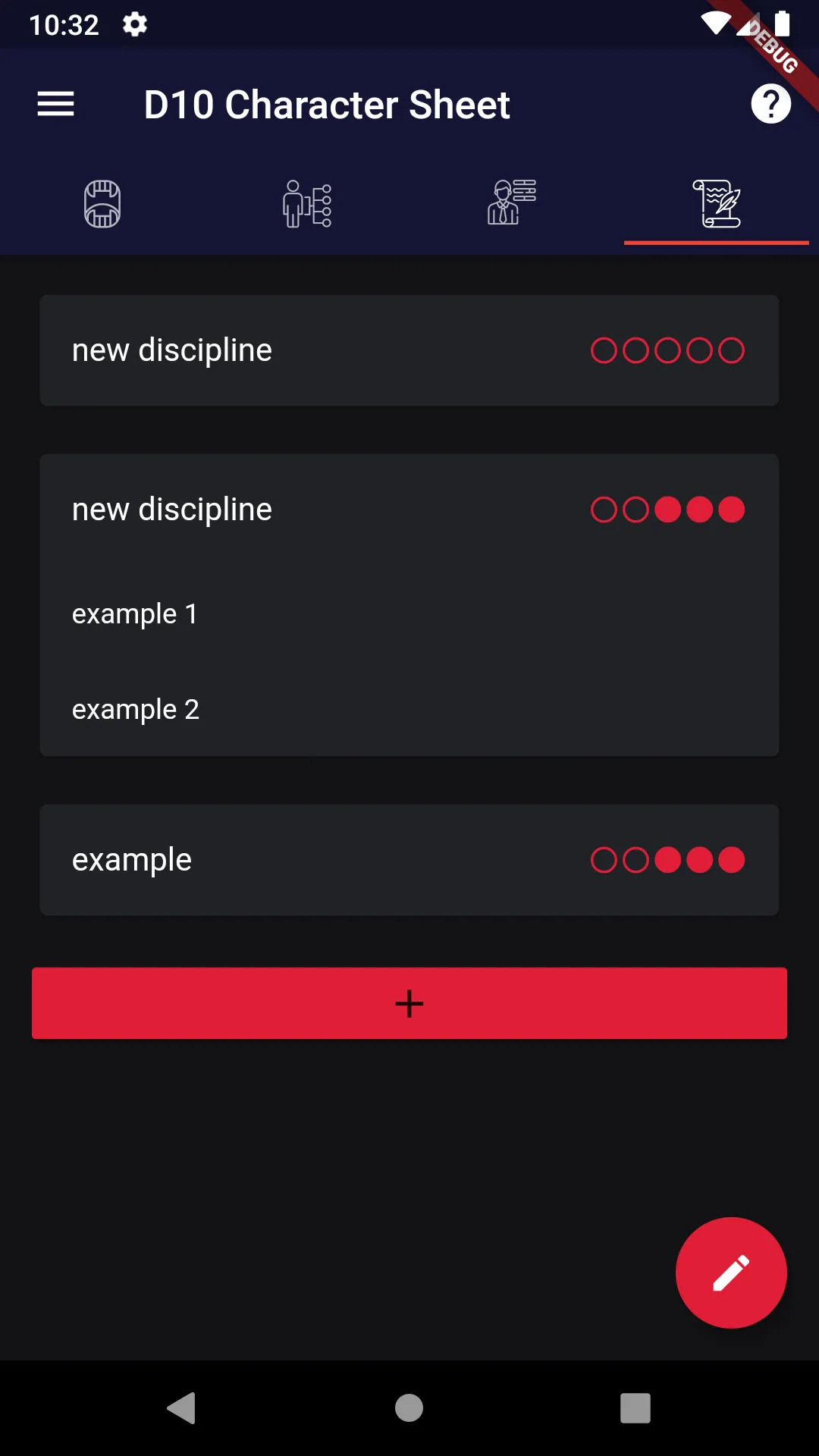 D10 Character Sheet | Indus Appstore | Screenshot