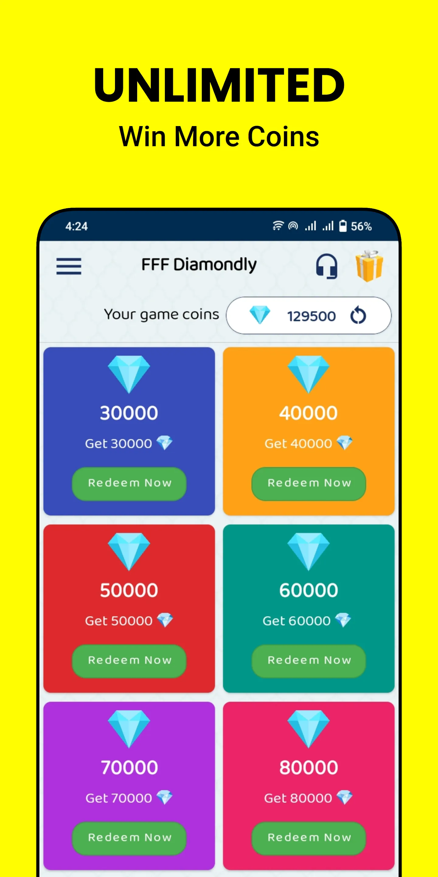 Diamondly: Play Win FFDiamonds | Indus Appstore | Screenshot