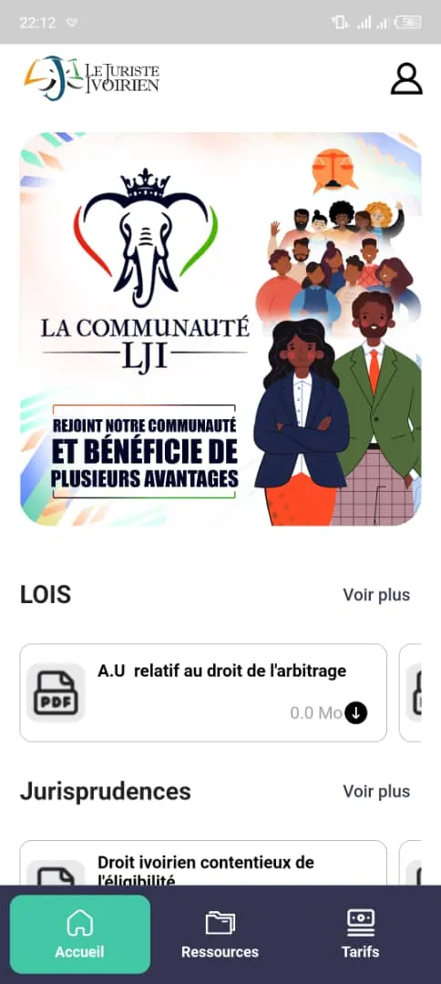 Le Juriste Ivoirien (LJI) | Indus Appstore | Screenshot