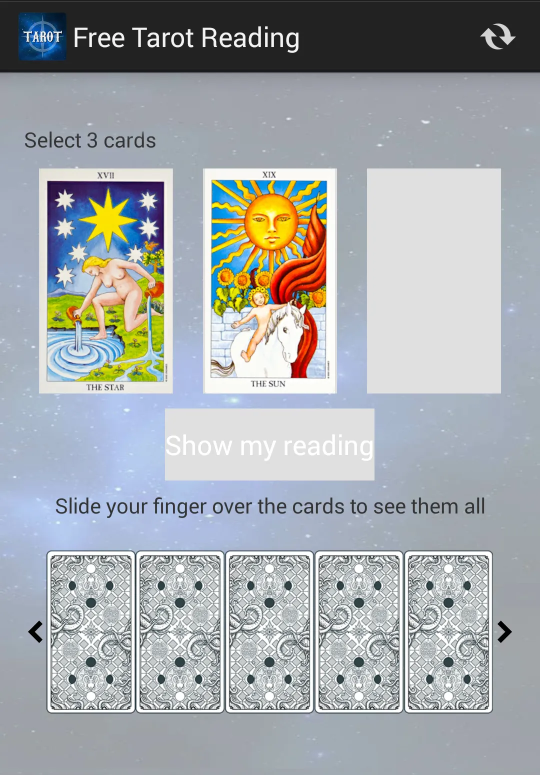 Daily Tarot Card Reading | Indus Appstore | Screenshot