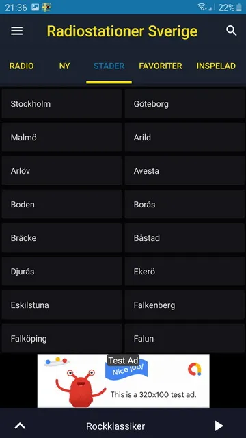 Radiostationer Sverige | Indus Appstore | Screenshot