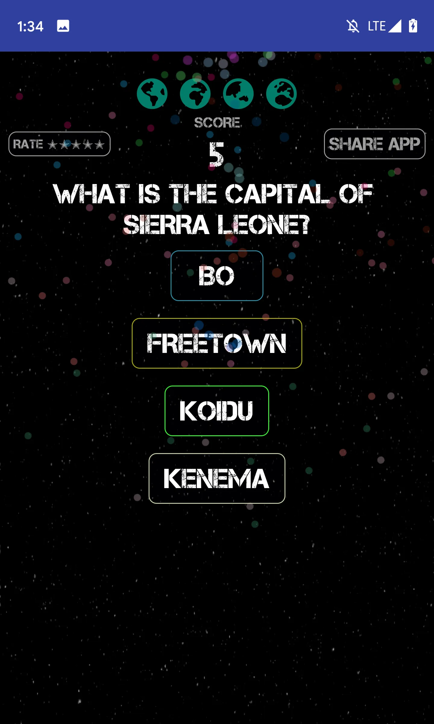 World Capitals Fun Quiz Game | Indus Appstore | Screenshot