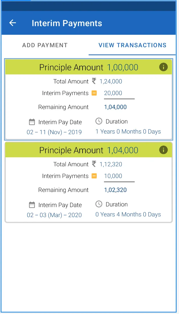 Village Interest Calculator | Indus Appstore | Screenshot