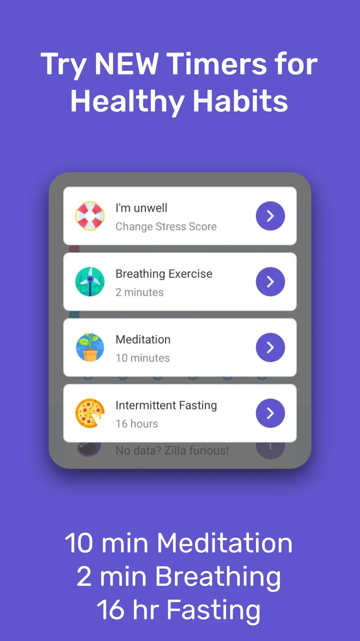 Healthzilla: Stress & Habits | Indus Appstore | Screenshot