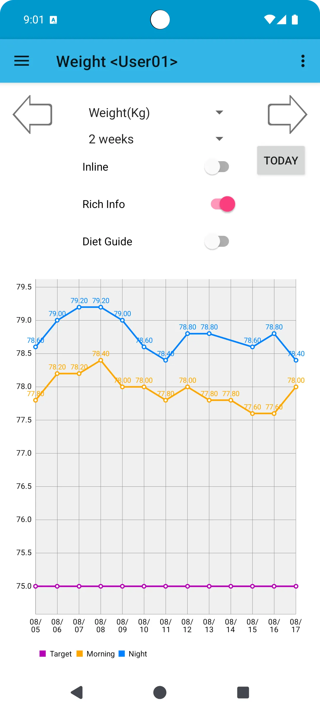 Health Log | Indus Appstore | Screenshot