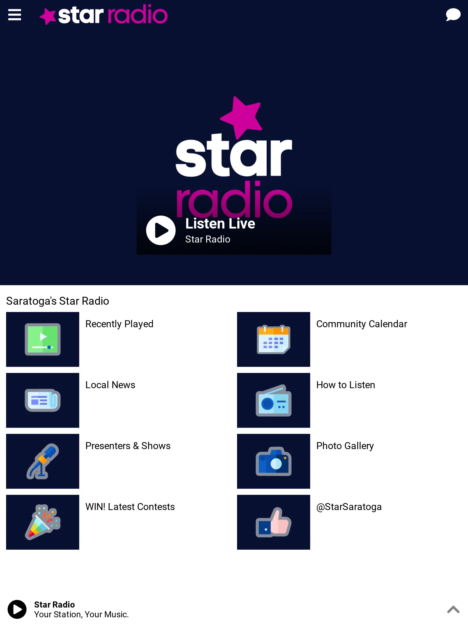 Star Radio - Saratoga | Indus Appstore | Screenshot