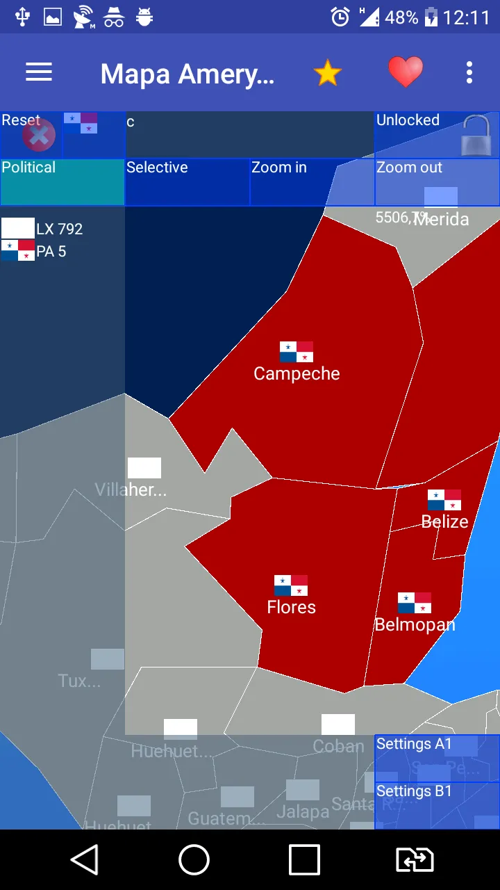 Map of North America | Indus Appstore | Screenshot