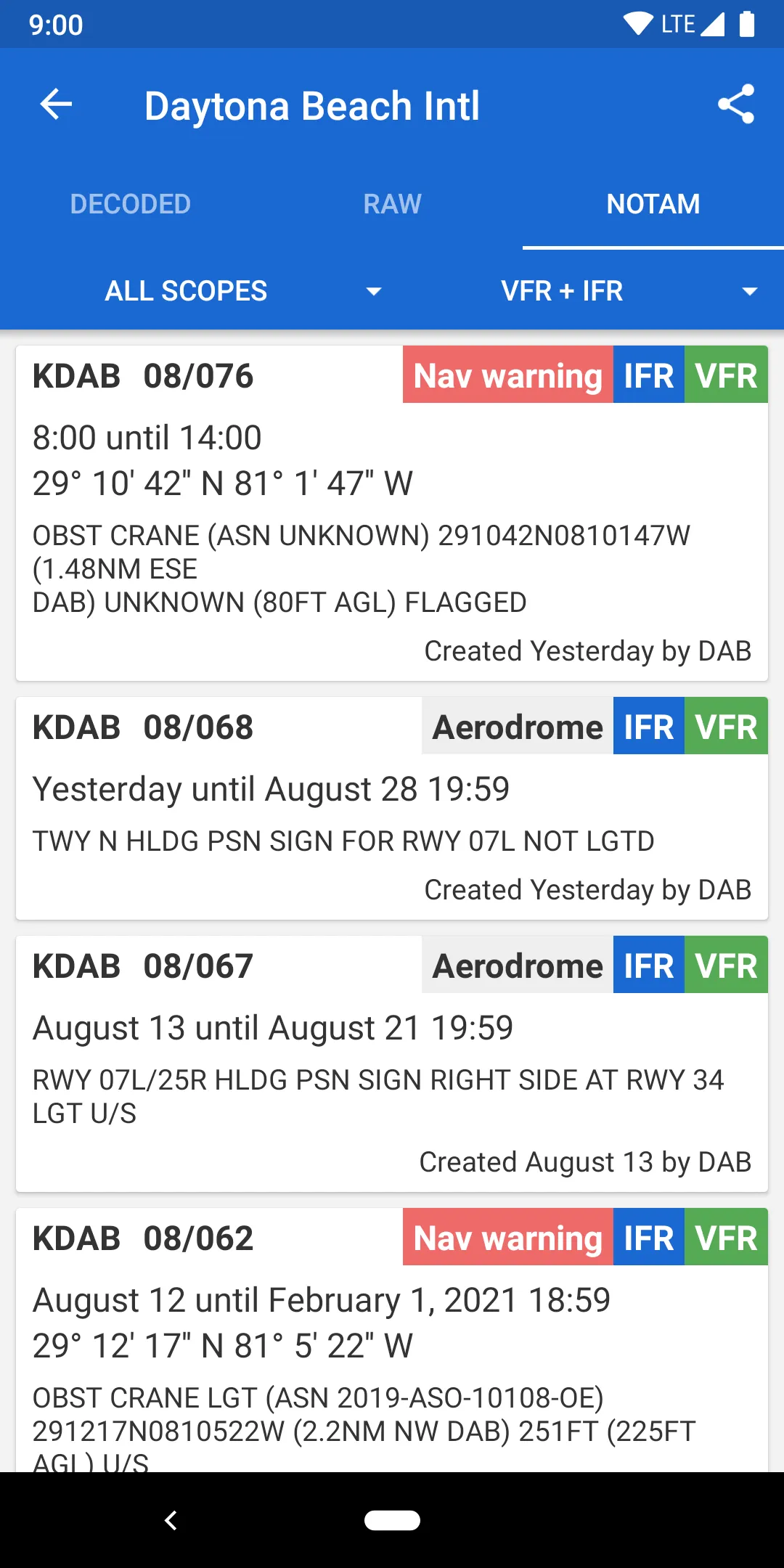 Avia Weather - METAR & TAF | Indus Appstore | Screenshot