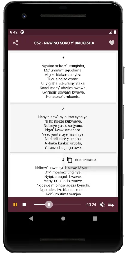 INDIRIMBO ZO GUHIMBAZA IMANA | Indus Appstore | Screenshot