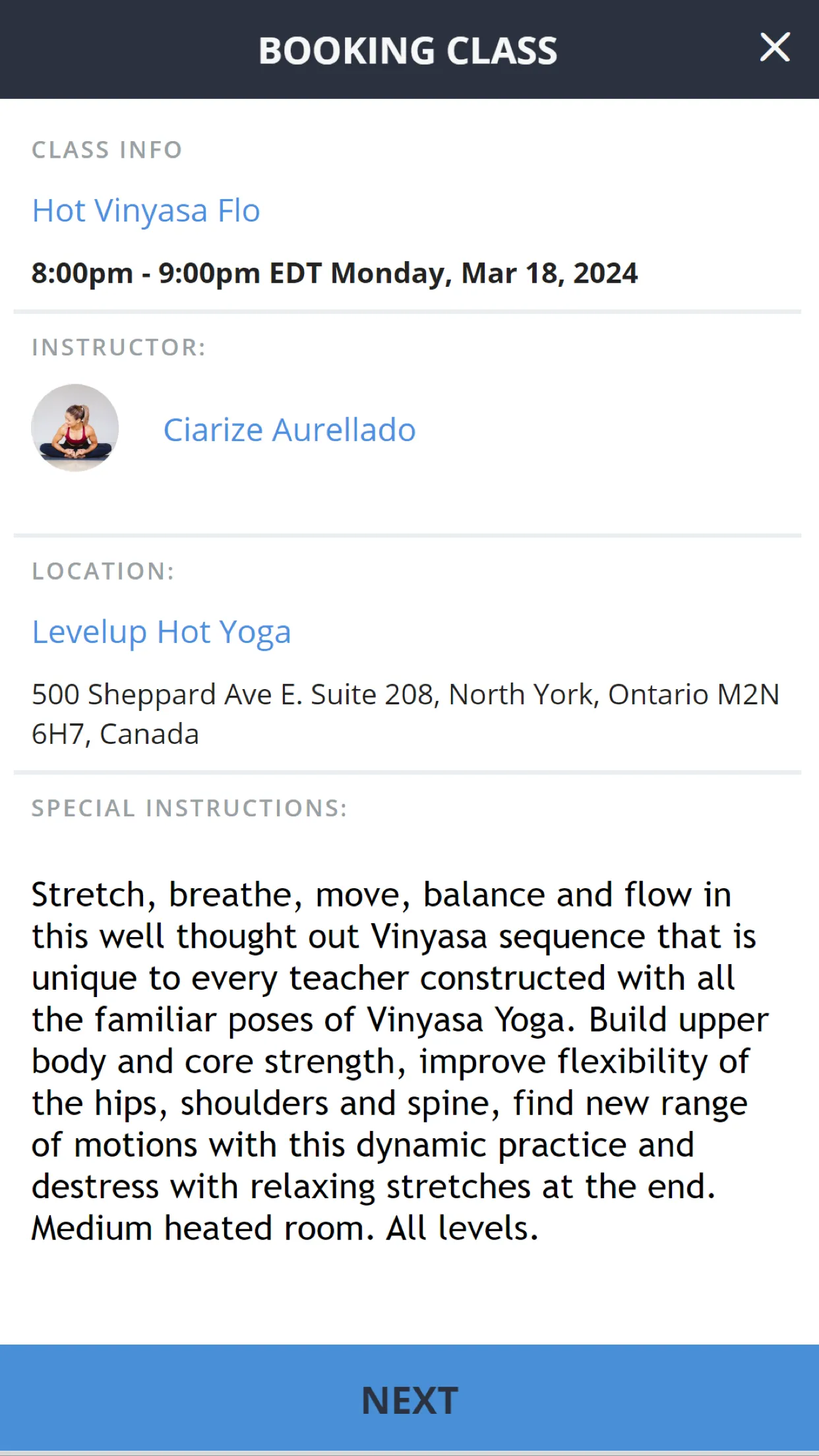 Levelup Hot Yoga | Indus Appstore | Screenshot