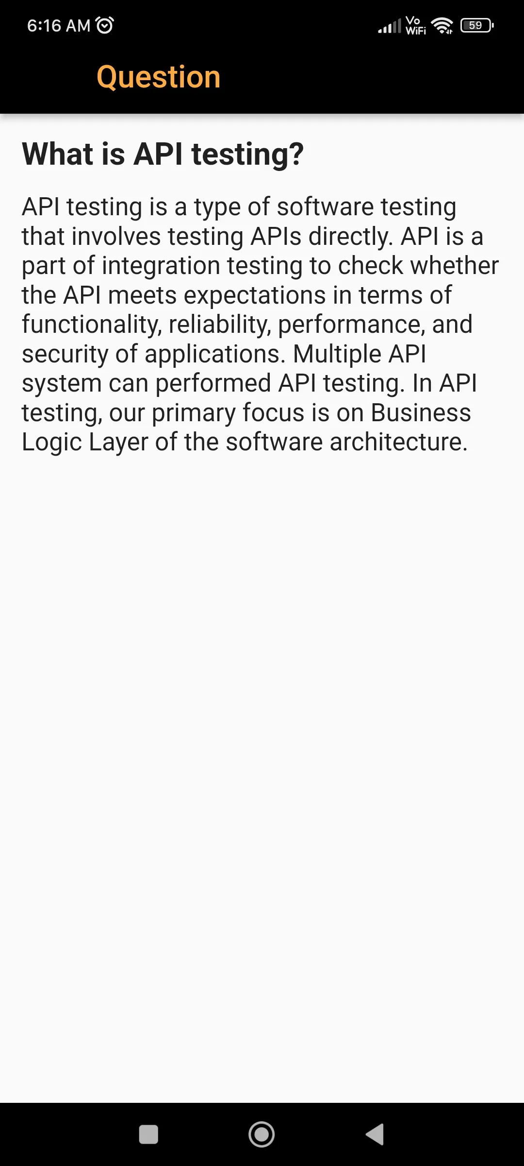 API Testing Interview Question | Indus Appstore | Screenshot