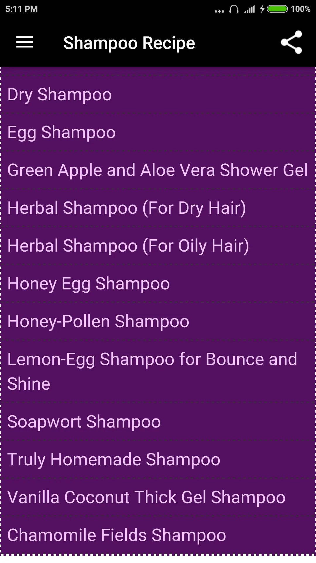 Shampoo Recipe | Indus Appstore | Screenshot