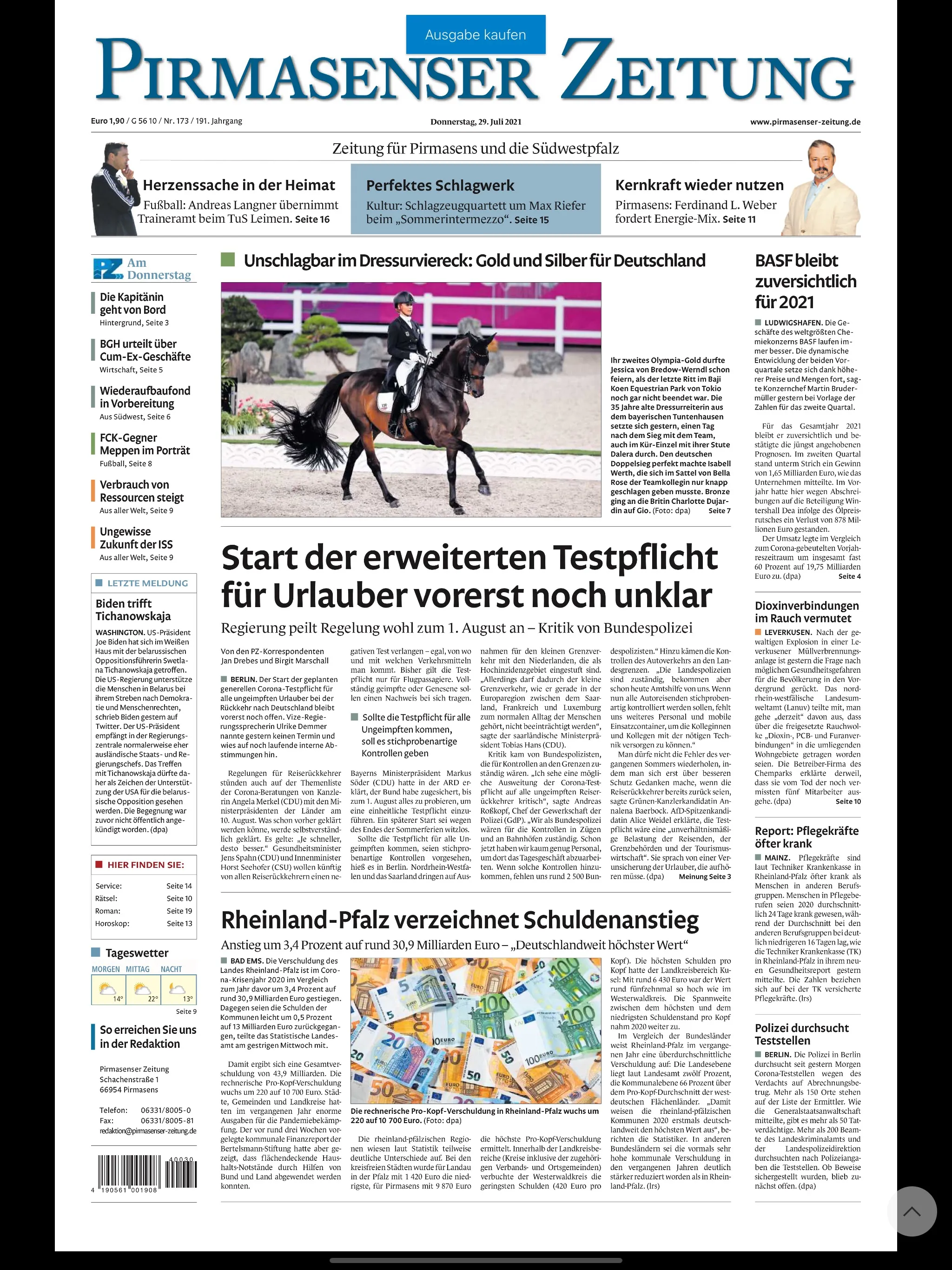 Pirmasenser Zeitung | Indus Appstore | Screenshot