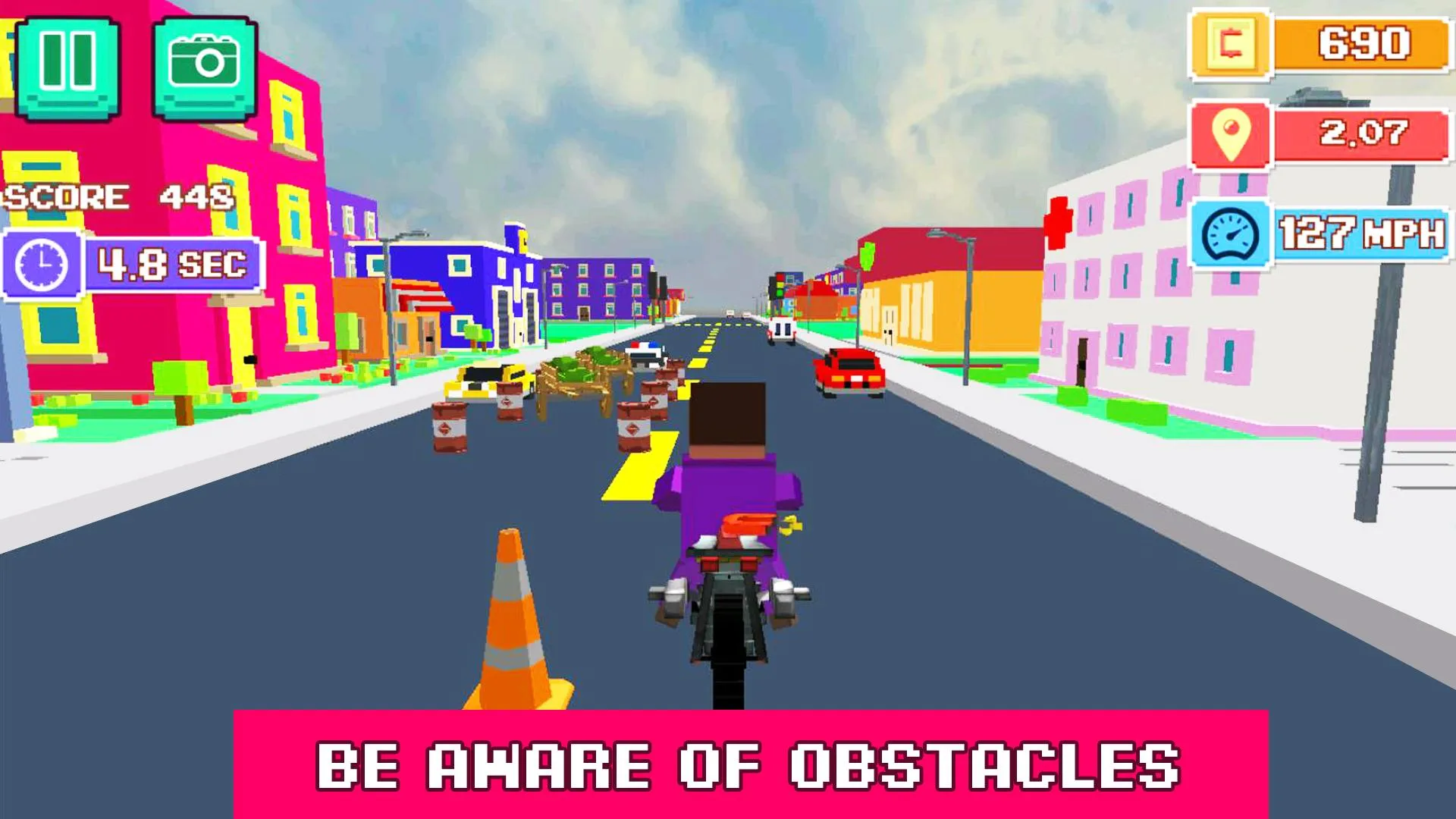 Blocky Moto Rider - Motorcycle | Indus Appstore | Screenshot