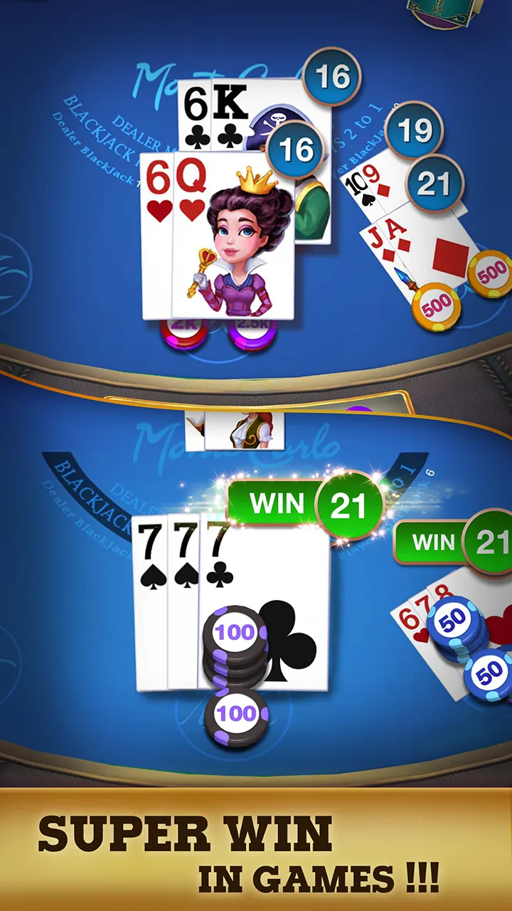 Blackjack 21 - Black Jack Game | Indus Appstore | Screenshot