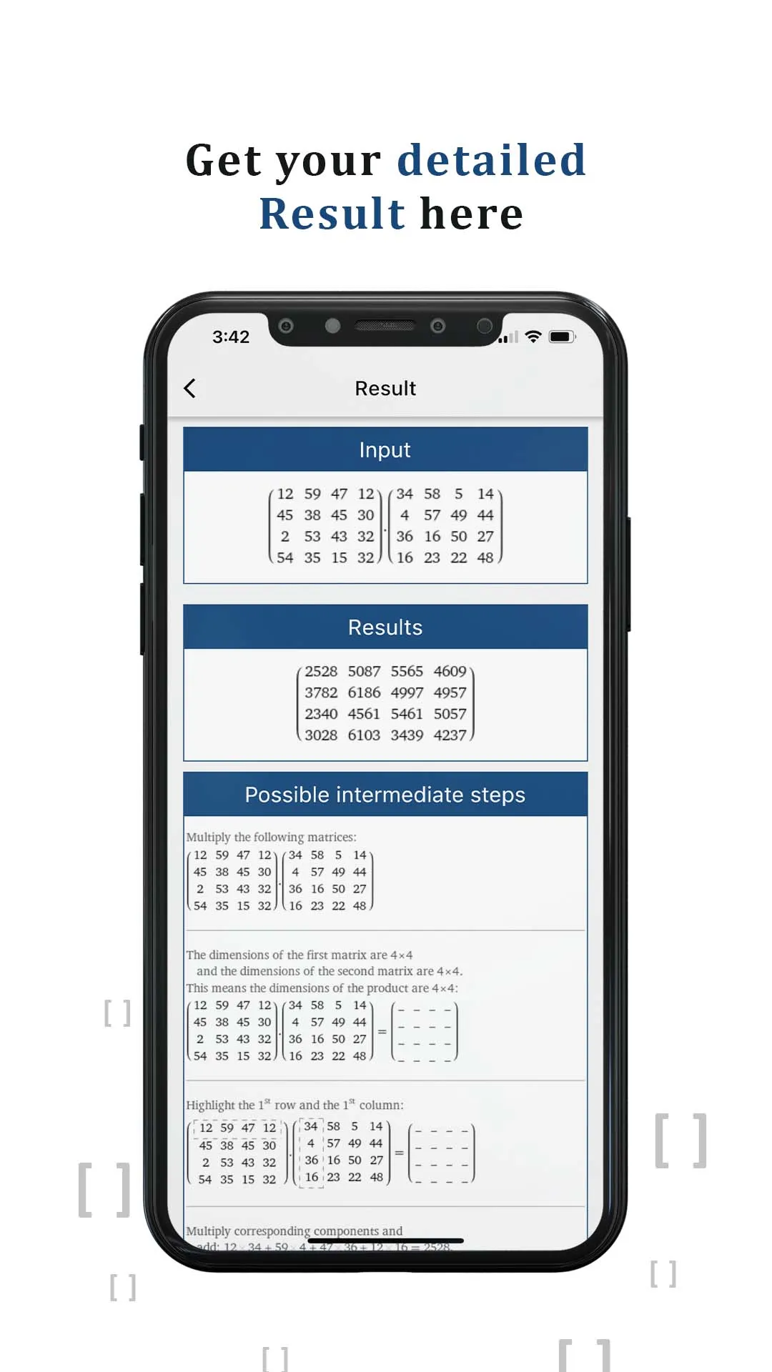 Matrix Calculator (Algebra) | Indus Appstore | Screenshot