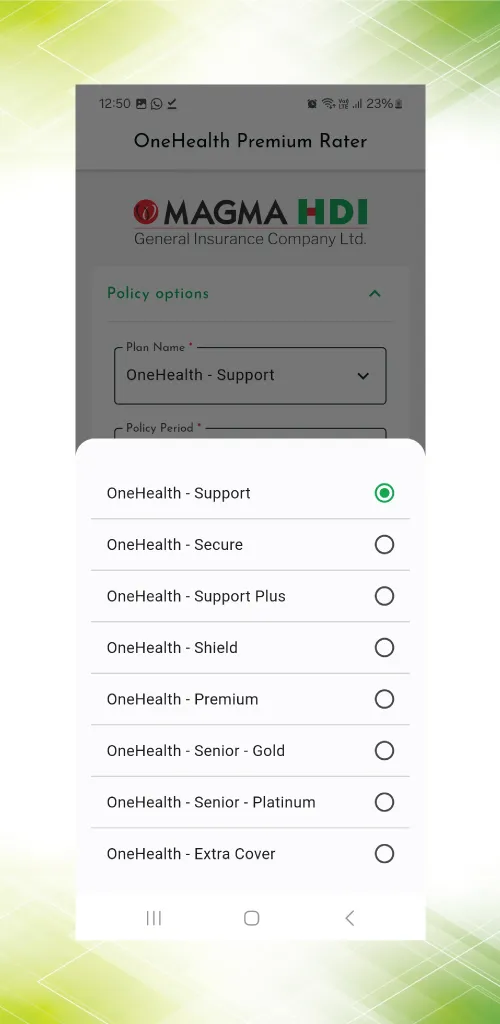 OneHealth Premium Rater | Indus Appstore | Screenshot