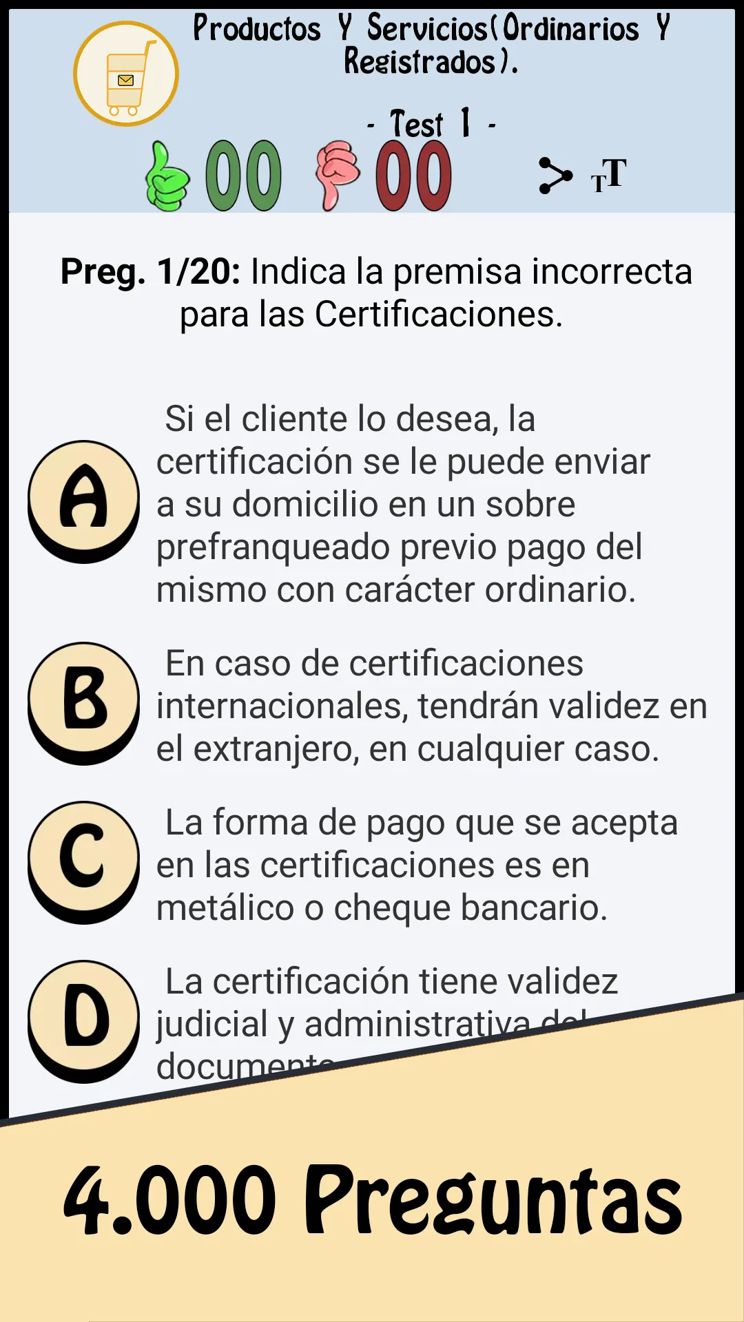 TestOpos Correos 2024 | Indus Appstore | Screenshot